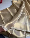 SF 818 Banarsi Handloom Golden Tissue Silk Occasion Wear Saree Orders In India